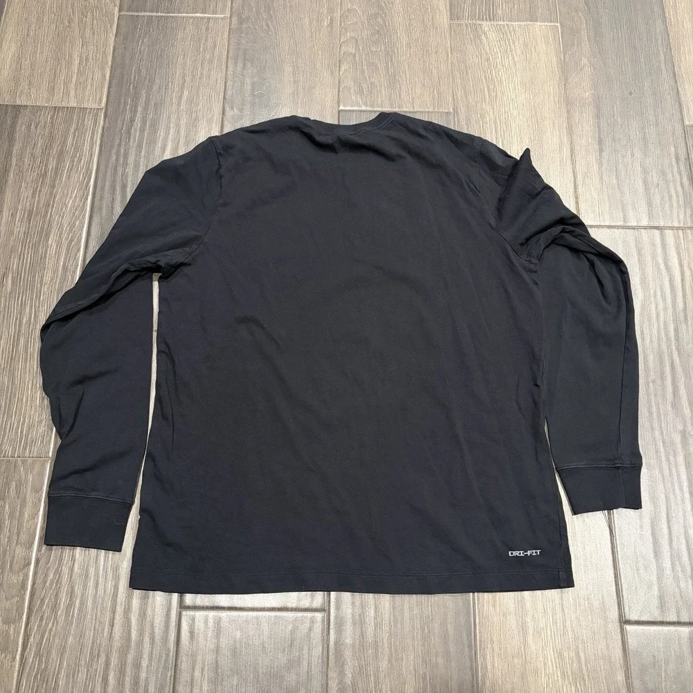 AIR JORDAN Jumpman Antigravity DRI-FIT Long Sleeve T-Shirt Men's Large Black